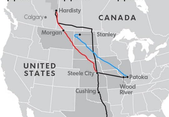 Keystone pipeline leaks oil in northeastern North Dakota