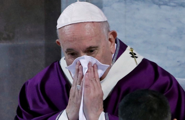 Pope Francis, 83, cancels SECOND day of engagements after being taken ill as coronavirus sweeps Italy