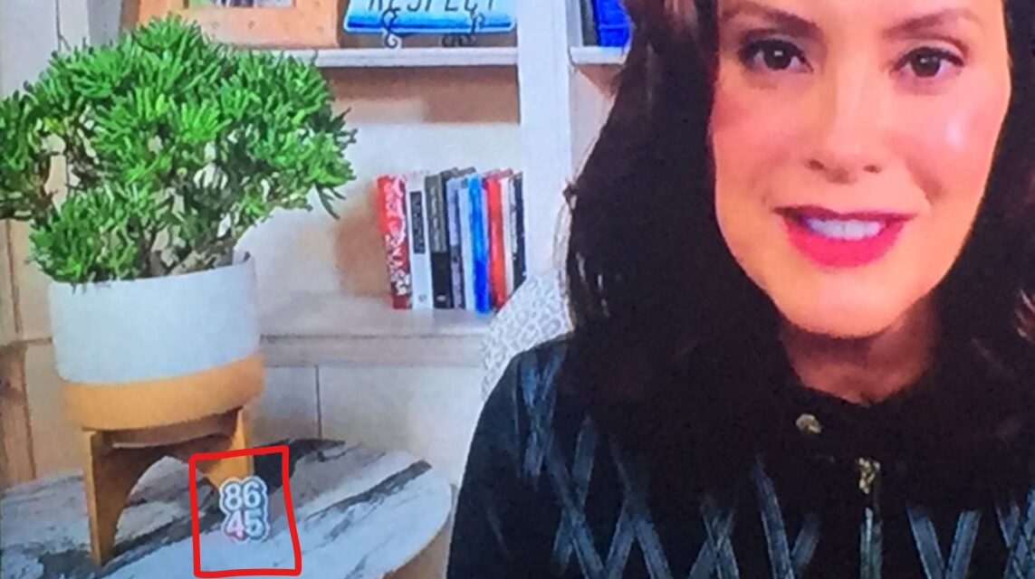 “Nasty Michigan Governor Gretchen Whitmer Displays ‘Kill Trump’ Symbolism in Background During Sunday Interview” – TGP