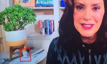 “Nasty Michigan Governor Gretchen Whitmer Displays ‘Kill Trump’ Symbolism in Background During Sunday Interview” – TGP